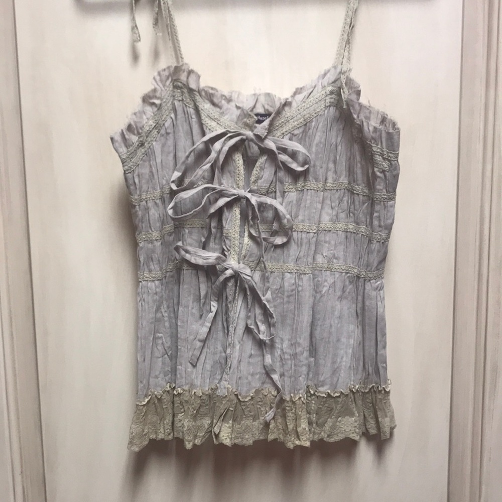 Hazel front tie cami